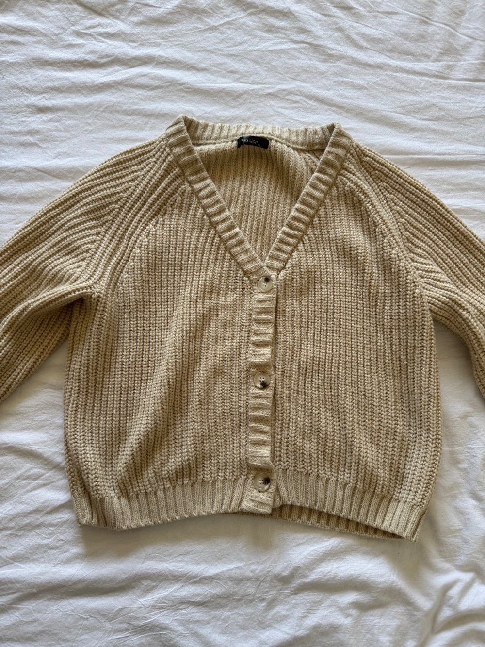 Cream Chunky Knit Cardigan